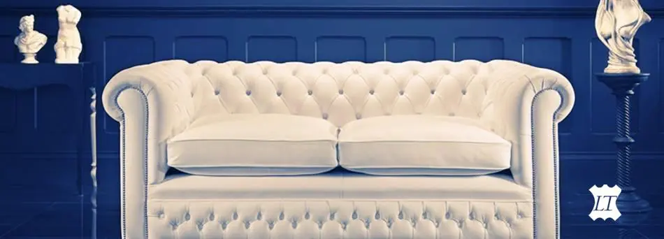 White chesterfield sofa